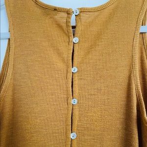 fairly new, large, mustard yellow tank top!